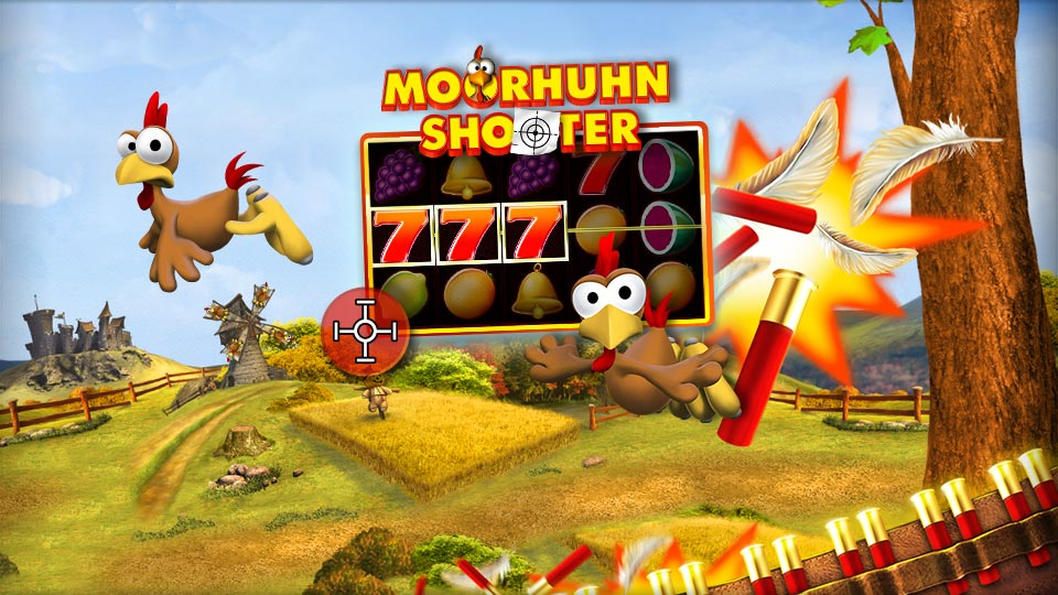 Gelieferte Datei logo.png: Teaser des Spiels Moorhuhn Shooter — nicht das Logo des Kunden.